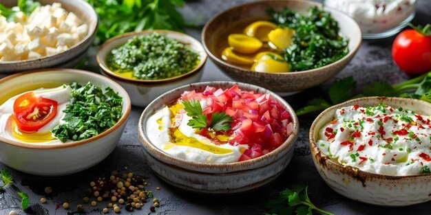 Girne meze tabağı - çeşitli lezzetler