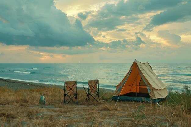 Kıbrıs kamp alanı plaj deniz manzarası